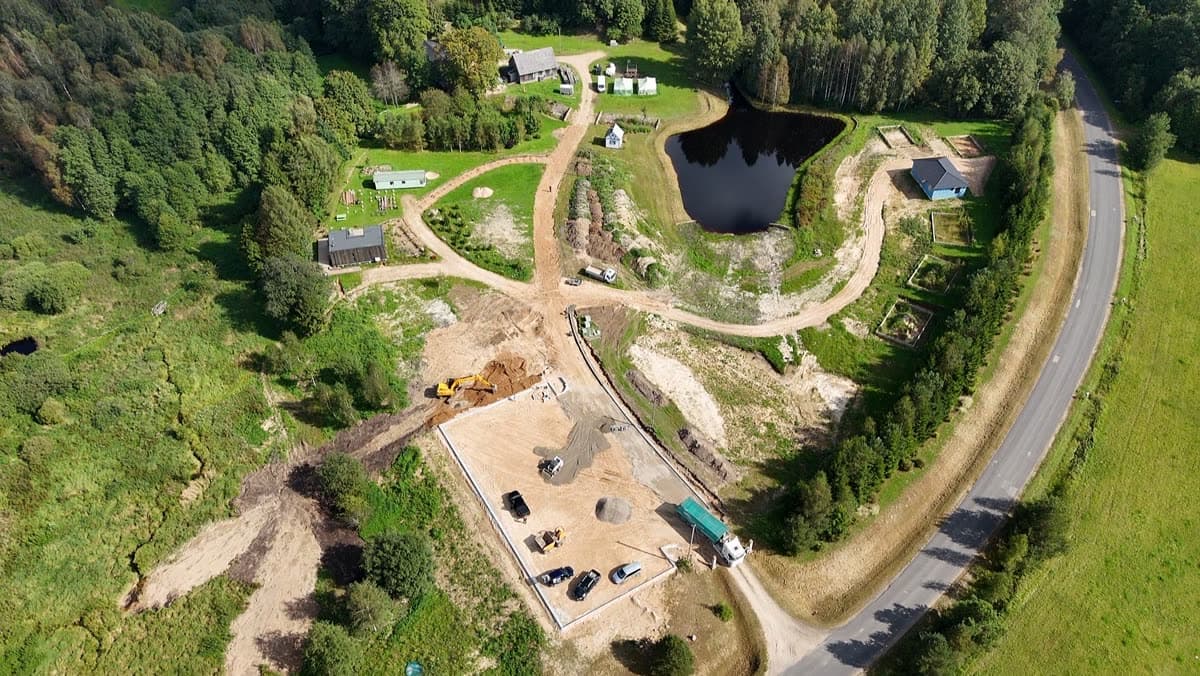 Pamatų tranšėjos privačiam namui